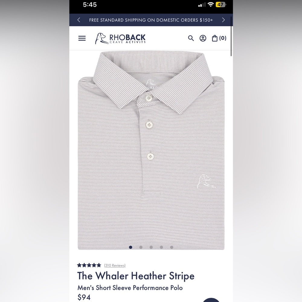 Rhoback “Rocky Top” Polo